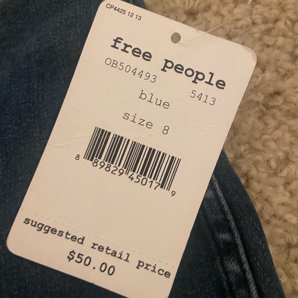 Free People Indigo Mini Skirt - Picture 3 of 3